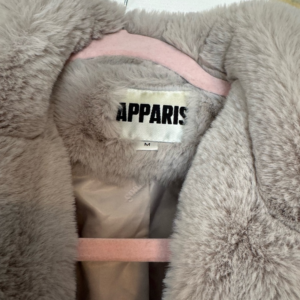 APPARIS mauve luxury coat